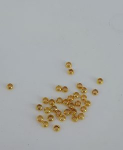 Små gullfargede, ca 2 mm, wireklemmer, nikkelfrie