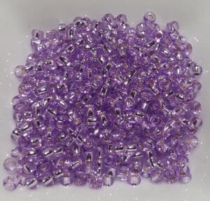 Bunadperler 78223 10/0 Preciosa, lilla, syrin, metallkjerne