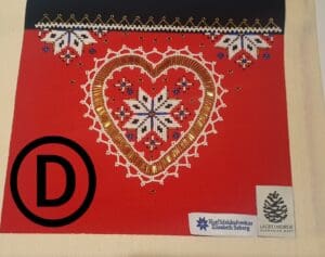 Hjerteklut blå (127)