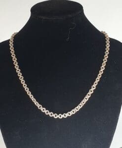 Halskjede med ullroser i 925 s