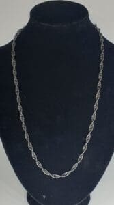 Kordell halskjede 925 sølv, oksydert, håndlaget