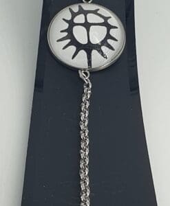 Erterkjede armband kirurgisk stål samisk sol 25 mm