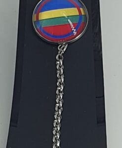 Erterkjede armband kirurgisk stål Ø 20 mm, samisk flagg