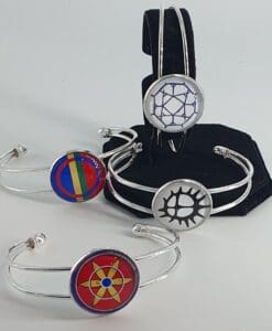 Samisk inspirertenkel, 25 mm cabochon armering