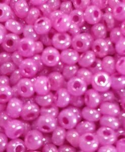 Bunadperler nr 17325 fra Preciosa. Opak rosa skimmer. Str 10/0