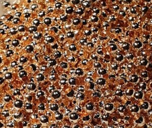 2 mm rosegold jernkuler