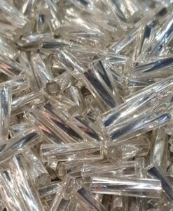 Twist 6 mm veidde staver i sølvfarget