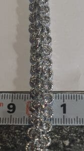 Bunadband sølvfarget 22B