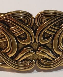 Keltisk inspirert viking Hårspenne gullfarget oksydert ca 8 cm