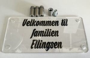Dørskilt familien Elllingsen