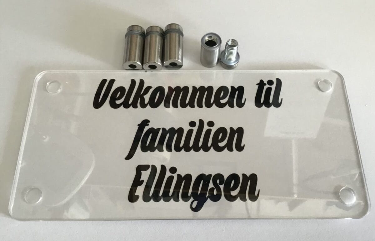 Dørskilt familien Elllingsen