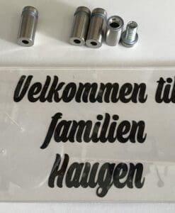 Dørskilt familien Haugen