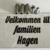 Dørskilt familien Hagen
