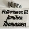 Dørskilt familen Thomassen