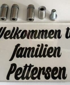 Dørskilt familien Pettersen