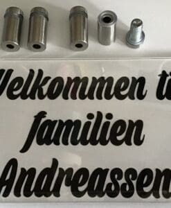 Dørskilt familien Andreassen