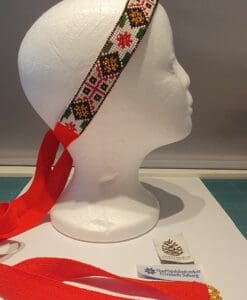 Hårband (HB4) broderi 40 cm, totallengde ca 170 cm